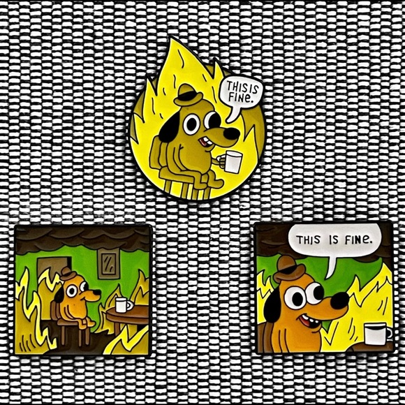 This Is Fine Enamel Pin Set - Picture 5 of 8
